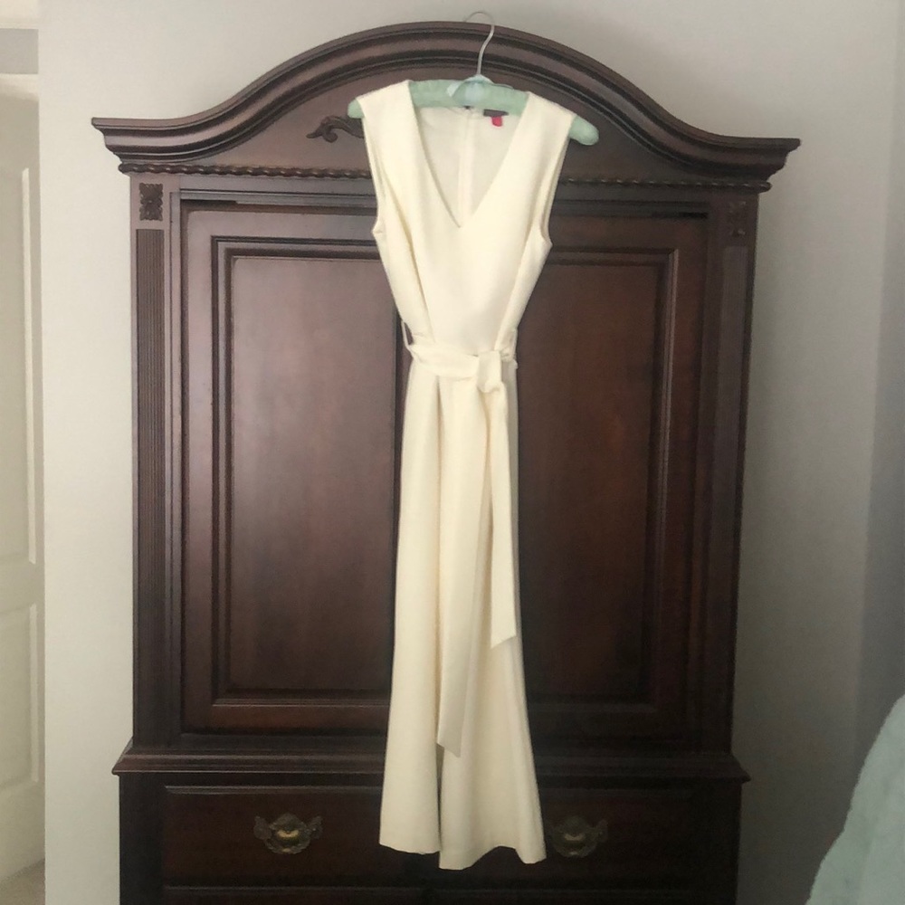 Tie-waist cropped jumpsuit